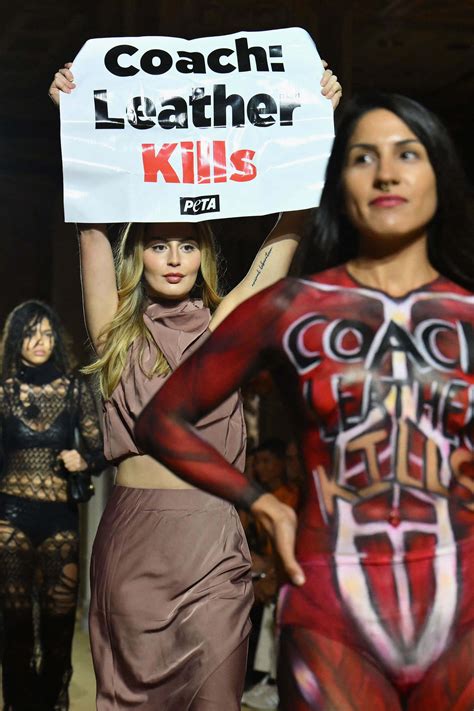 Peta’s runway protests put spotlight on fashion's love for leather